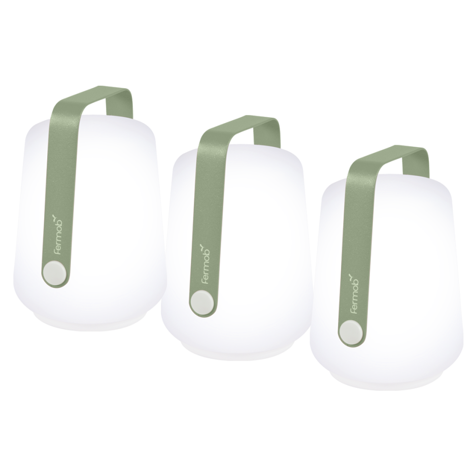 SET OF 3 LAMPS H.12 CM