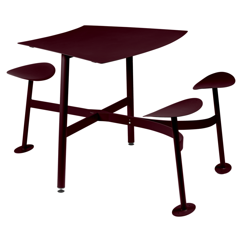 3-SEATER MODULAR TABLE WITH SEATS