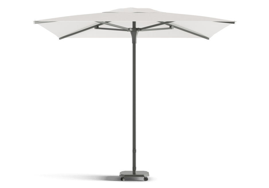 CARACTERE PARAPLU MIDDENSTOK + VOET ZILVER 44KG